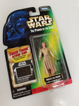 Star Wars Power Of The Force Princess Leia Organa in Ewok Celebration Outfit 1997 Sealed On Green Card New