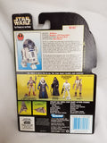 Star Wars Power Of The Force R2D2 w/ Light Pipe Eye Port and Retractable Leg Action Figure 1997 Sealed on Green Card New