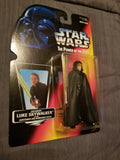 Star Wars Power Of The Force Luke Skywalker w/ Lightsaber and Removeable Cloak Action Figure Sealed on Orange Card New