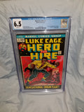 Hero For Hire #1 First Appearance Of Luke Cage! Bronze Age Key CGC Graded Certified 6.5 FN+