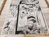 Marvel Spotlight #27 Original Artwork Featuring Sub-Mariner and The Symbionic Man! HTF Bronze Age One Of A Kind!