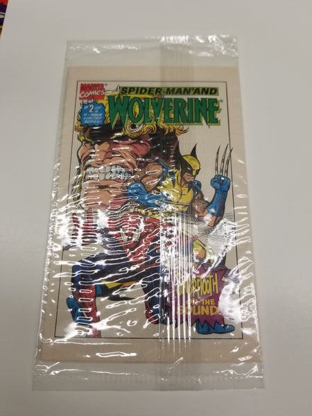 Drakes Marvel Mini Comics #s 1 & 2 Spider-Man Wolverine Sealed HTF