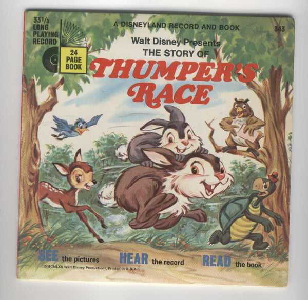 Thumper's Race a 33 1/3 long playing record and 24 page book