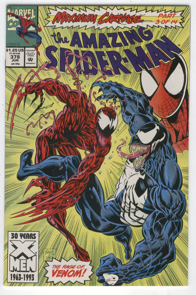 Amazing Spider-Man #378 Maximum Carnage Part 3 w/ Venom! VFNM