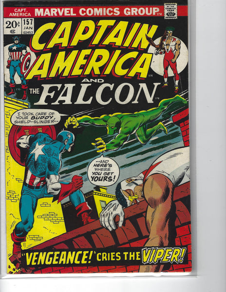 Captain America #157 First Appearance Of The Viper! Bronze Age Key FN