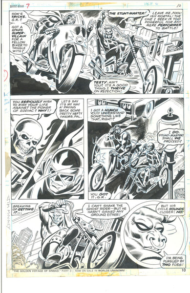 Ghost Rider #7 Page 10 Bronze Age Original Jim Mooney Comic Art