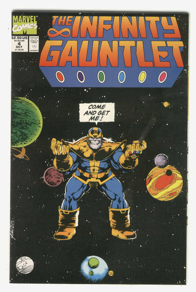 Infinity Gauntlet #4 Thanos Come and Get Me VF condition