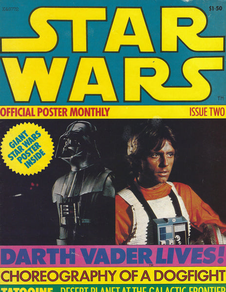 Star Wars Official Poster Monthly #2 Vintage 1977 HTF