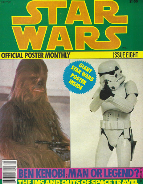 Star Wars Official Poster Monthly #8 Fold-Out Magazine Vintage 1977 HTF