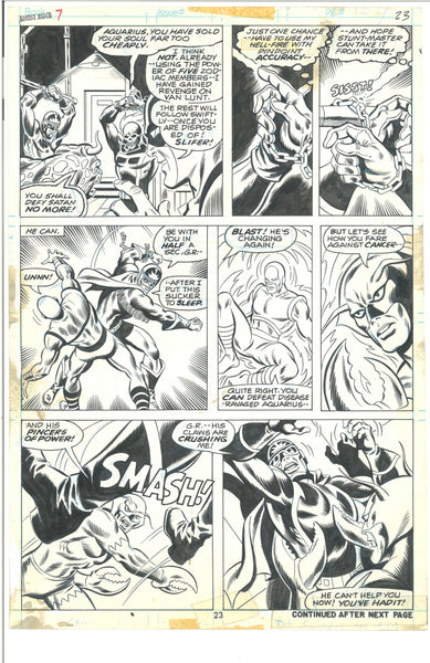 Ghost Rider #7 Page 23 Bronze Age Jim Mooney Original Art