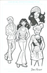 Dan Parent Archie Betty And Veronica Penciled and Inked Commission Very Nice!