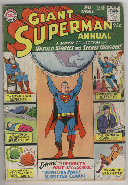 Superman Annual #8 Untold Stories And Secret Origins! Silver Age Giant VG-