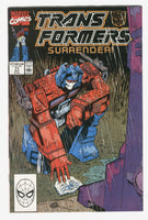 Transformers #71 Surrender Hard to find later issue FN condition