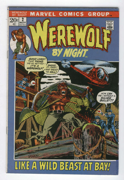 Werewolf By Night #2 A Wild Beast At Bay Awesome Ploog Art Bronze Age Horror Key VGFN