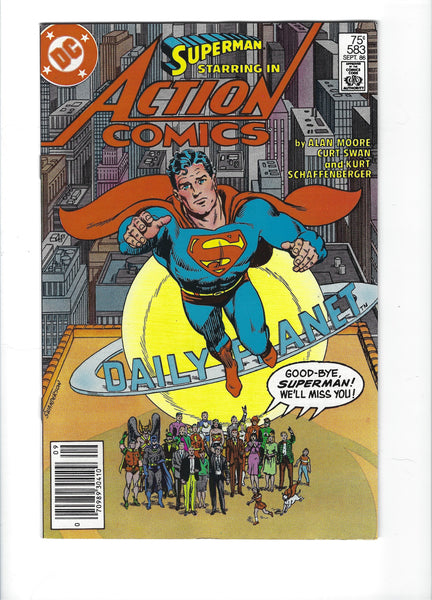 Action Comics #583 Goodbye Superman! News Stand Variant VFNM