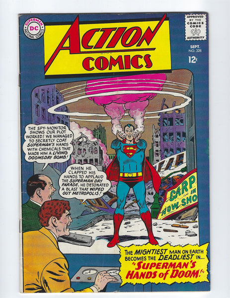 Action Comics #328 Superman & Supergirl! Silver Age Classic VG