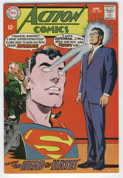 Action Comics #362 The Head of Hate Silver Age VG