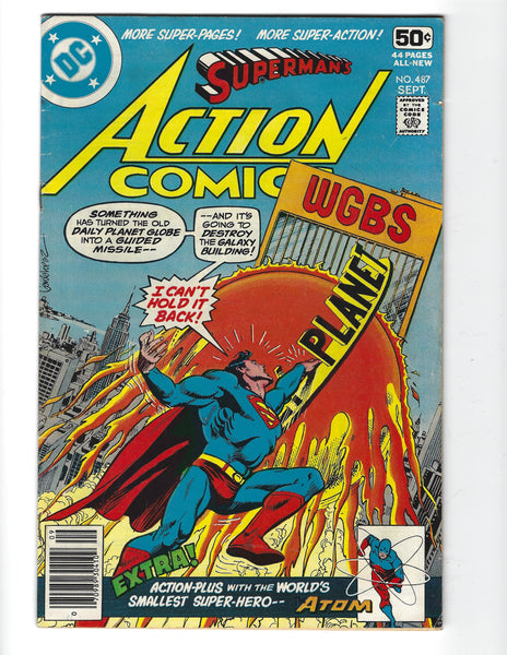Action Comics #487 Microwave Man! Bronze Age VG