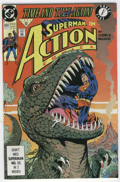 Action Comics #664 Time And Time Again! NM-