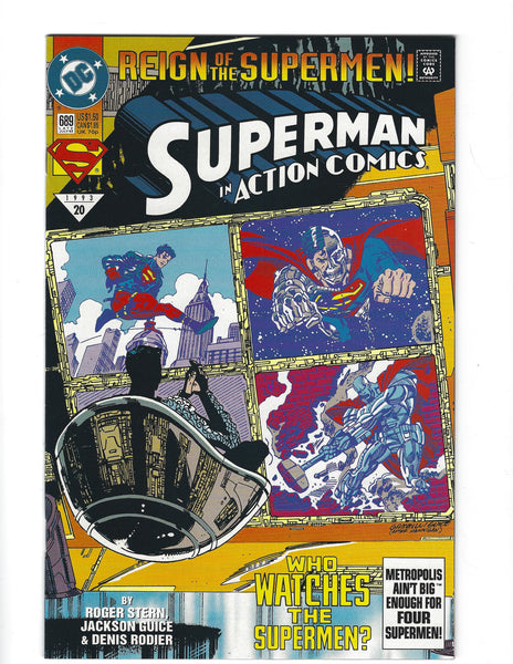 Action Comics #689 First Black Suit Superman! VFNM