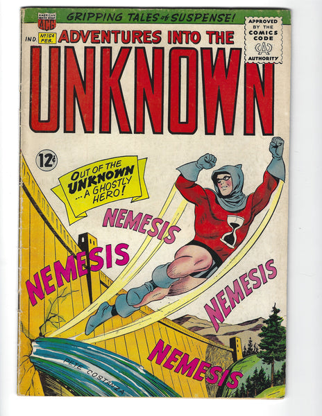 Adventures Into The Unknown #154 American Comics Group HTF Silver Age VGFN