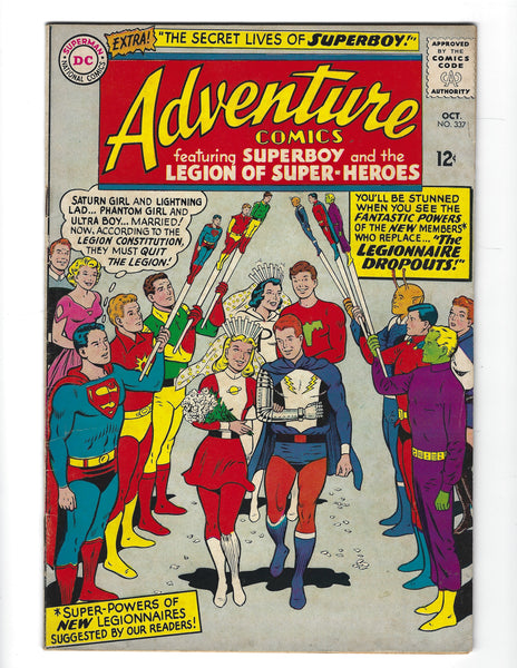 Adventure Comics #337 Legion Of Super-Heroes Silver Age Classic FN