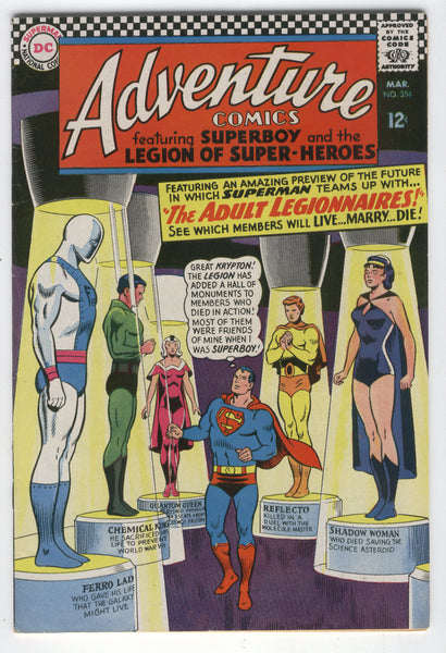 Adventure Comics #354 Live, Marry And Die (the story of my life) Silver Age Classic FN