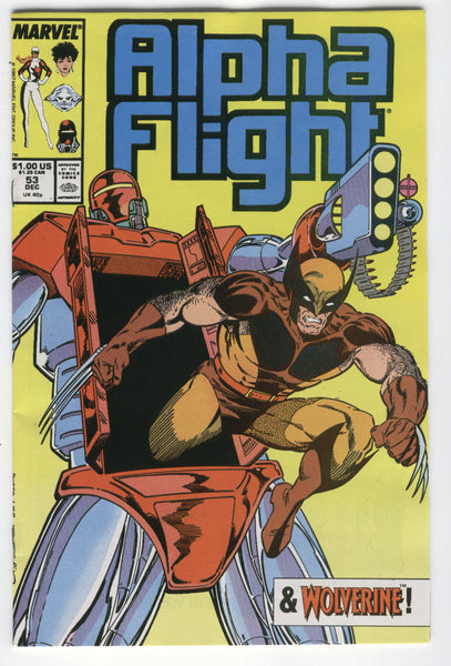 Alpha Flight #53 Wolverine and Jim Lee art FVF