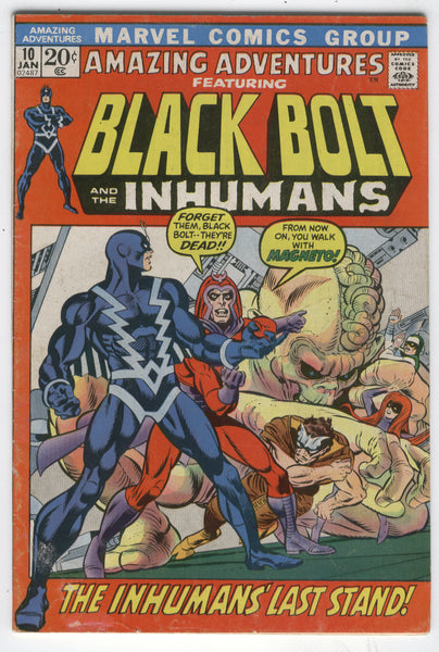 Amazing Adventures #10 Black Bolt And The Inhumans! Bronze Age Classic VG+