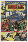 Amazing Adventures #6 The Inhumans And Black Widow Neal Adams Bronze Age Key VF