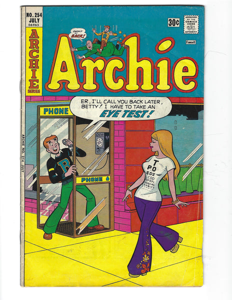 Archie #254 Bronze Age VG