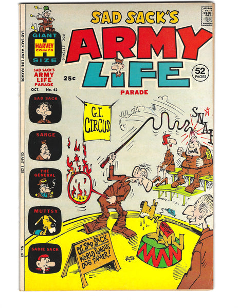 Sad Sack's Army Life Parade #42 HTF Bronze Age Harvey Giant VF-