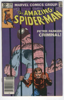 Amazing Spider-Man #219 Peter Parker Criminal! Frank Miller Cover News Stand Variant FVF