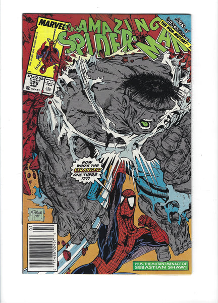 Amazing Spider-Man #328 Gray Hulk! McFarlane Art! News Stand Variant! VF