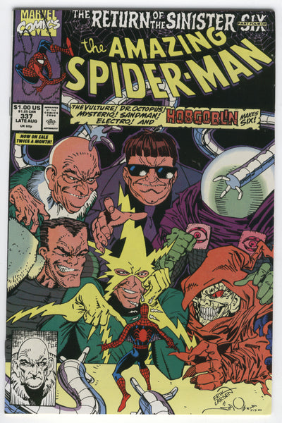 Amazing Spider-Man #337 Return Of The Sinister Six VF