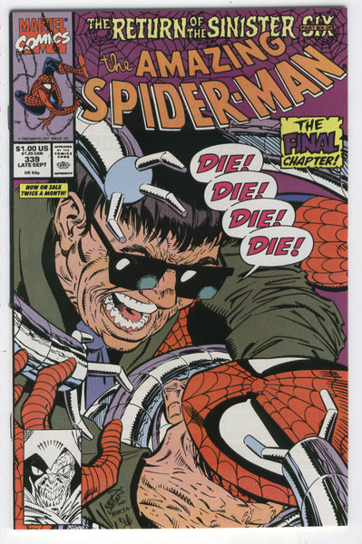Amazing Spider-Man #339 Sinister Six The Final Chapter! VF