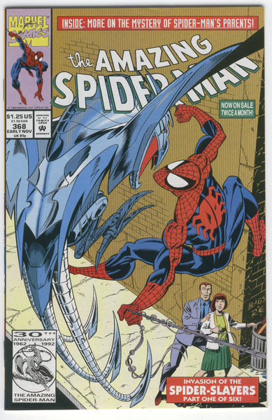 Amazing Spider-Man #368 Invasion of the Spider-Slayers NM