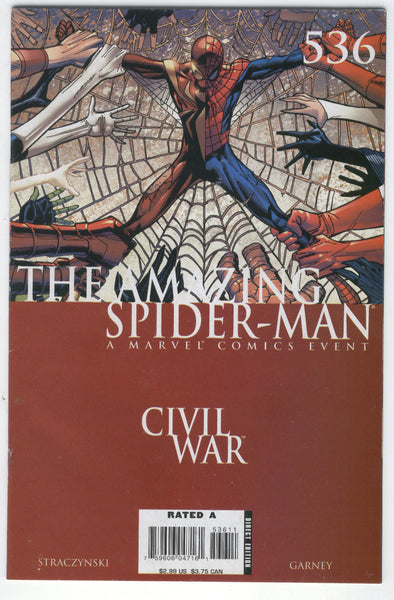 Amazing Spider-Man #536 Civil War Iron Man Attacks! FN
