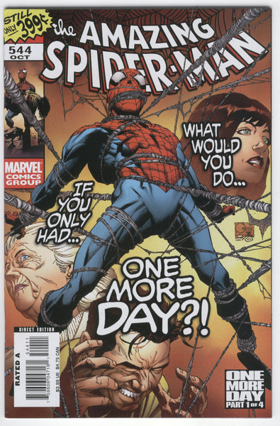 Amazing Spider-Man #544 One More Day Quesada Cover VFNM