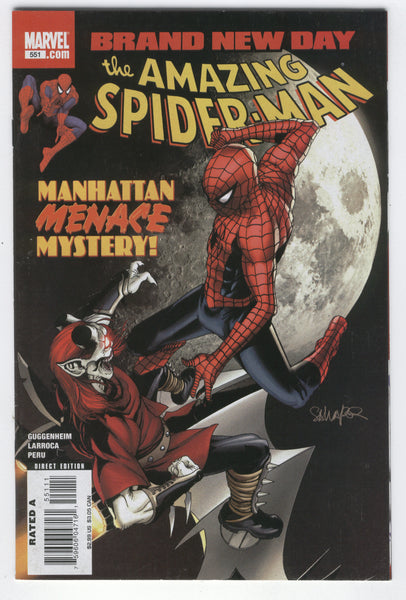 Amazing Spider-Man #551 Brand New Day Manhattan Menace Mystery VF