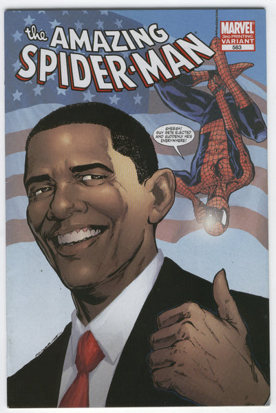 Amazing Spider-Man #583 Third Print Variant Obama Cover VFNM