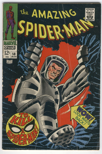 Amazing Spider-Man #58 Jonah Is Up To His Old Tricks... Silver Age VG-