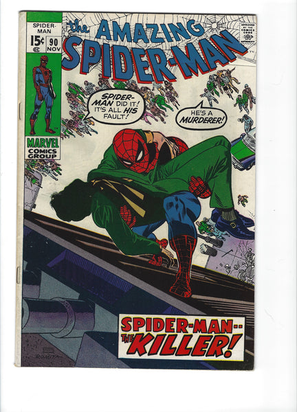 Amazing Spider-Man #90 Death Of Captain Stacey! Lee Kane Romita Key! FN