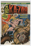 Astonishing Tales #11 The Origin Of Ka-Zar & Zabu Bronze Age Key VGFN