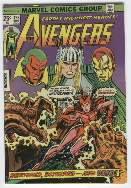 Avengers #128 The Scarlet Witch Fights Alone! Bronze Age Classic VG