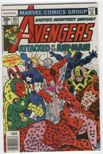 Avengers #161 Attacked By The Ant-Man! Black Panther Scarlet Witch FVF