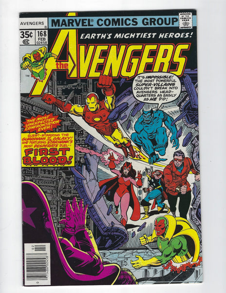 Avengers #168 Guardians Of The Galaxy! Wanda! Bronze Age! FVF