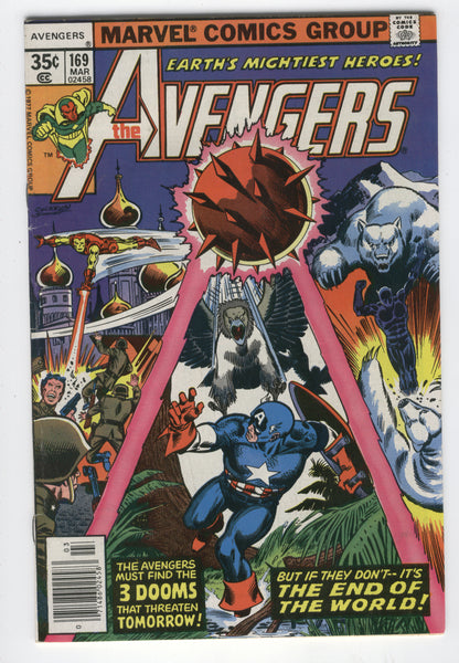 Avengers #169 The End Of The World Black Panther Bronze Age FN