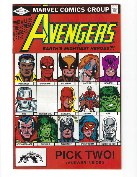 Avengers #221 She-Hulk Joins The Team! Modern Age Key VF