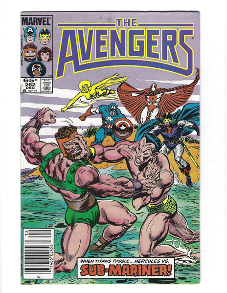 Avengers #262 Hercules vs Sub-Mariner! News Stand Variant FN